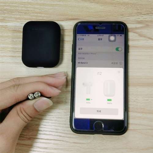 i12 TWS High QualityWireless Earphone Bluetooth 5.0 Touch Earbuds Headset With Charger Box  White