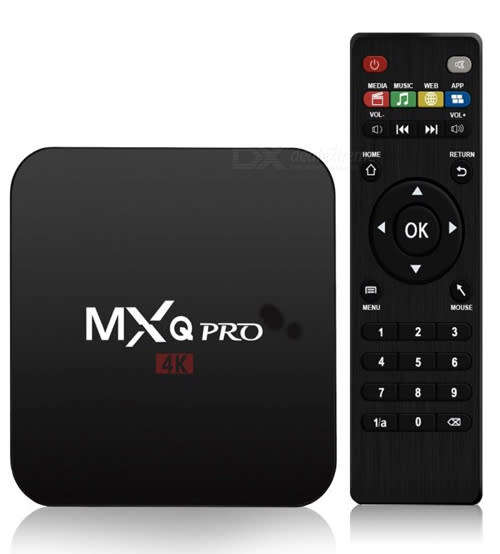 MXQ Pro 4K Ultra HD android TV Box Wireless Wifi Quad Core Android 7.1 all new version