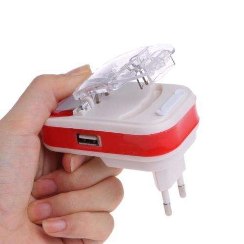 Universal LCD Mobile Phone Battery Charger with USB-Port