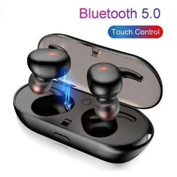 TWS 4 Mini Dual Bluetooth Earphones 3D Sound Earbuds Bluetooth Headset with Mic (Black, In the Ear)