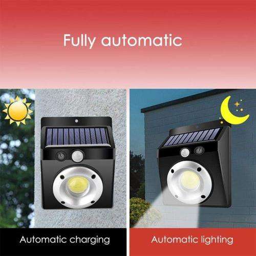 LED motion sensor wall outdoor solar light
