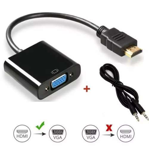 Active HDMI to VGA (with 3.5mm Audio Output) Cable  Convert HDMI to Analogue VGA