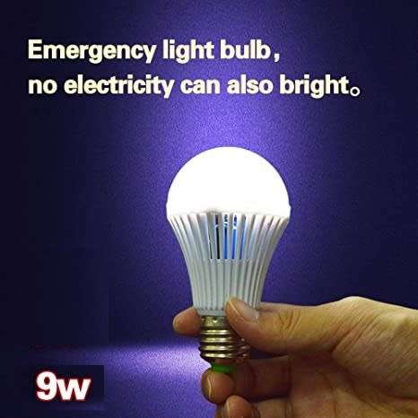 Smart Rechargeable LED 9 Watt Light Bulb 9W E27