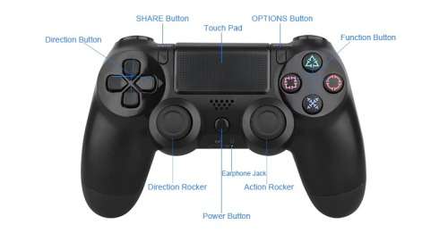 Wireless Bluetooth Game Controller For Sony PS4, Wireless Bluetooth Game Controller