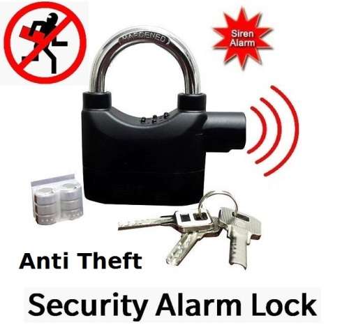 Siren Alarm Padlock for DOOR/Motor/Bike/Car