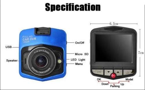 Mini Car DVR Dash Camera (Full HD 1080P)