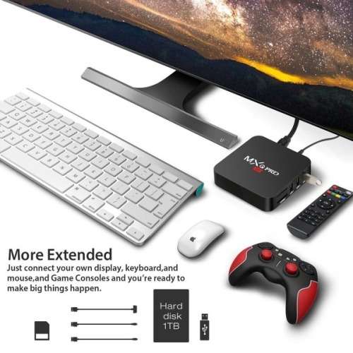 MXQ Android Smart TV Box + Multimedia Keyboard