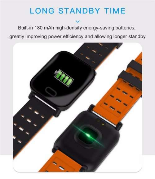 A6 Smart Watch Heart Rate Monitor Blood Pressure Tracker For IOS And Android