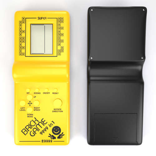 Vintage Brick Game Tetris Handheld Pocket Toy 9999-in 1