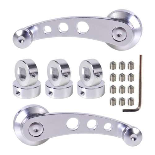Universal Car Window Handle Aluminum Alloy 2Pcs