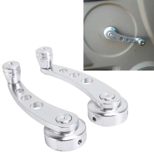 Universal Car Window Handle Aluminum Alloy 2Pcs
