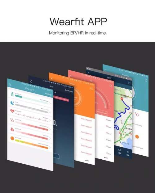 WEARFIT Smart Bracelet Waterproof Fitness Activity Watch