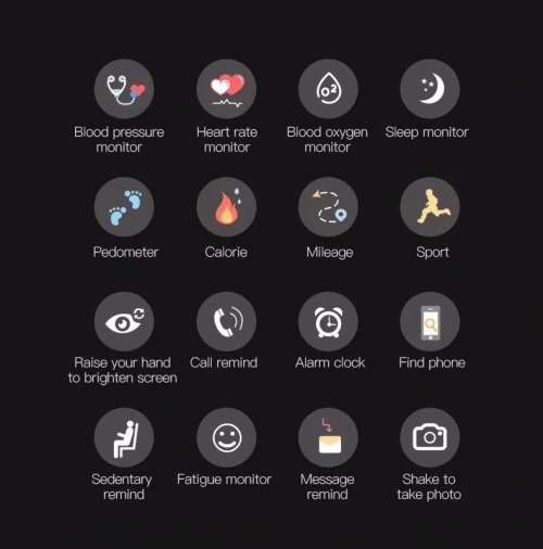 WEARFIT Smart Bracelet Waterproof Fitness Activity Watch