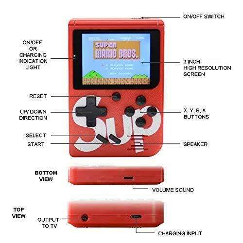 Retro Sup Handheld Game Console  400 in 1 With Joystick