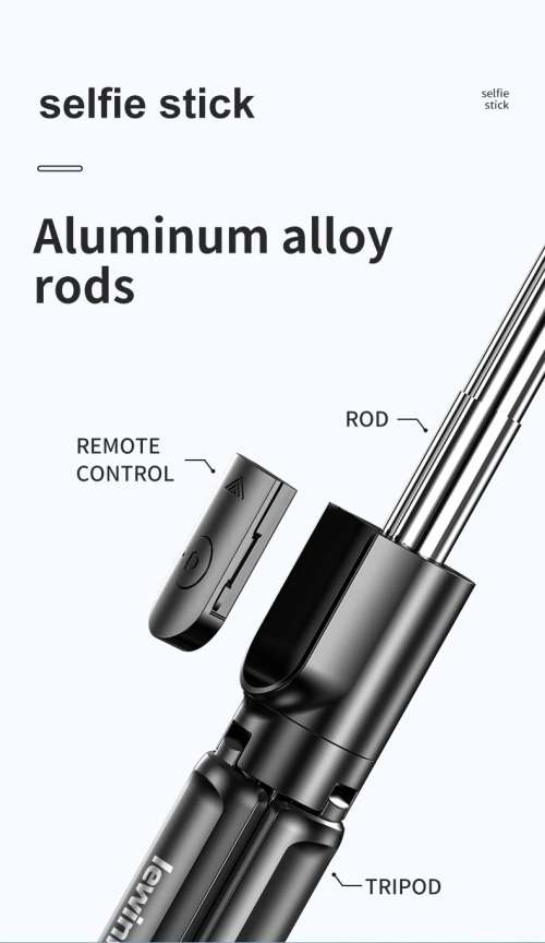 S03 Mini Selfie Stick Wireless Aluminum Alloy_Tripod
