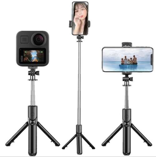 S03 Mini Selfie Stick Wireless Aluminum Alloy_Tripod