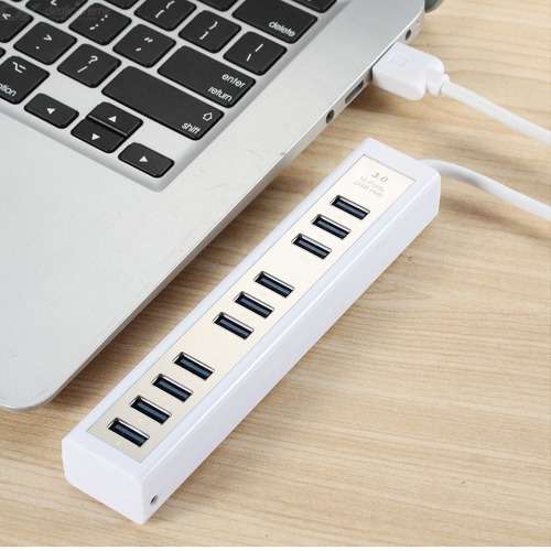 10-Port High Speed USB 2.0 Hub