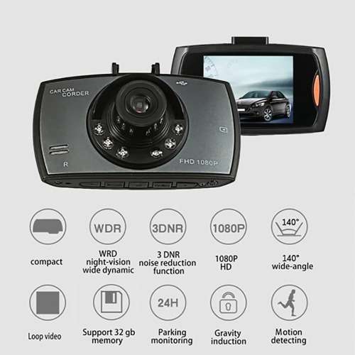 Wide Angle Full HD 1080P Car DVR Recorder