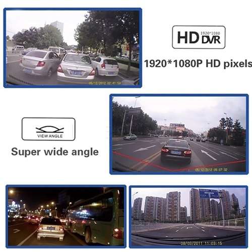 Wide Angle Full HD 1080P Car DVR Recorder