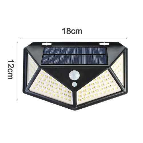 114 LED Outdoor Solar Waterproof  Wall Lamp