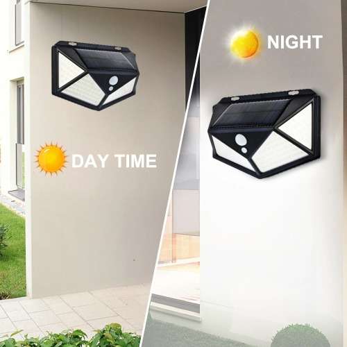 114 LED Outdoor Solar Waterproof  Wall Lamp