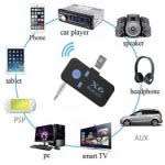 New X6 Bluetooth Music Receiver Adapter 3.5mm Supports TF Card