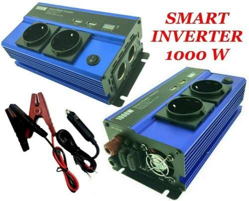 Smart Power Inverter 1000w 12V - AC 220V