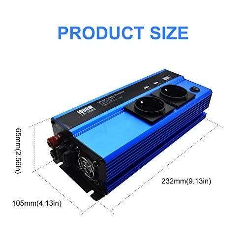 Smart Power Inverter 1000w 12V - AC 220V