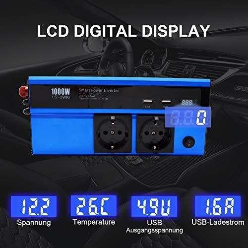 Smart Power Inverter 1000w 12V - AC 220V