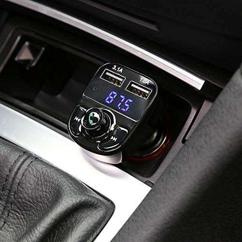 Car FM Transmitter Dual USB Charger Transmitter Hands-free Bluetooth Car Kit Aux Modulator Car Audio