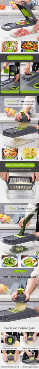 14 in 1 Vegetable Chopper, Food Chopper Onion Vegetable Chopper