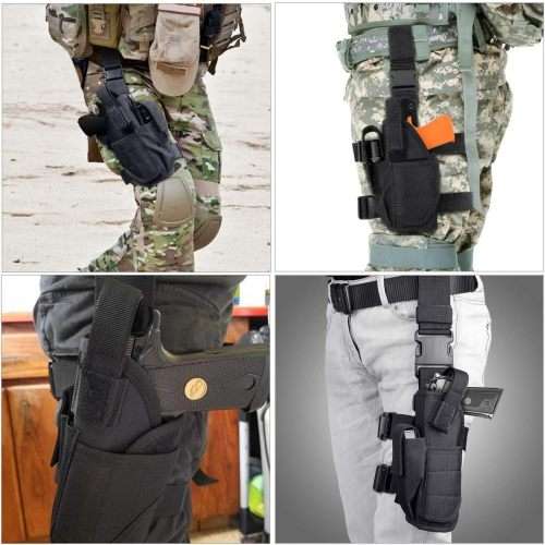 1pc Adjustable Universal Waterproof Pistol Stock Fixed Leg Thigh Holster Pocket Hold