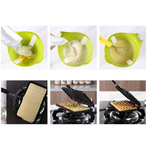 Household Waffle Pancake Maker Mold Pan Double Sided Non Stick Waffle Baking