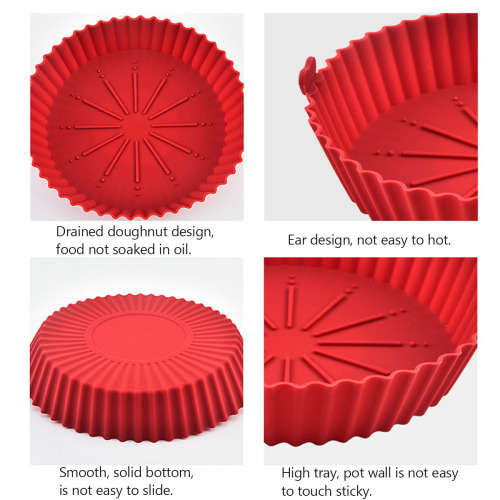 Nonstick Silicone Baking Mold Reusable Pan Pizza Cake Tray Microwave Baking Dish