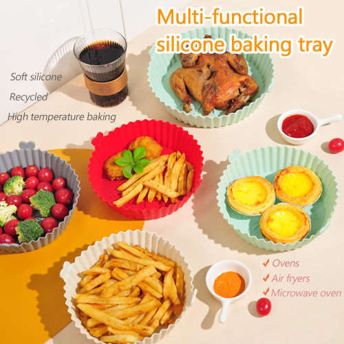 Nonstick Silicone Baking Mold Reusable Pan Pizza Cake Tray Microwave Baking Dish