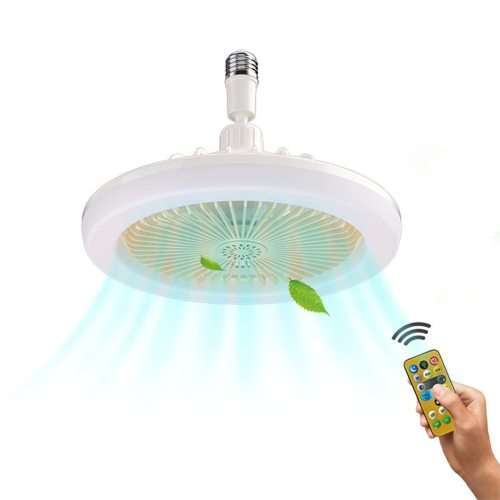 360° Rotation LED Ceiling Light with Fan 6500K
