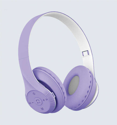 Cute Color Headphones Big Earmuffs Headband Bluetooth Headphones