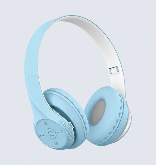 Cute Color Headphones Big Earmuffs Headband Bluetooth Headphones