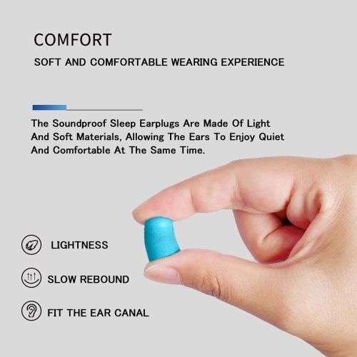 Sponge Earplugs High Density Snoring Filter Sponge Earplugs Sleep Noise Canceling Earplugs
