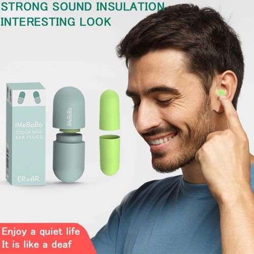 Sponge Earplugs High Density Snoring Filter Sponge Earplugs Sleep Noise Canceling Earplugs