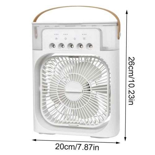 Air Conditioner Fan Plastic Misting Humidifier Fan Rechargeable Desktop Air