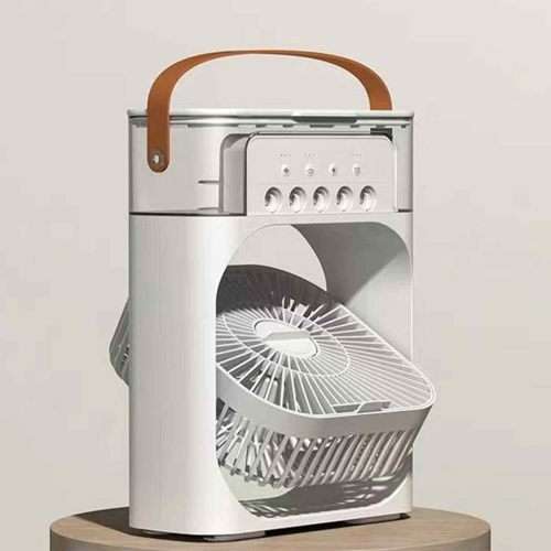 Air Conditioner Fan Plastic Misting Humidifier Fan Rechargeable Desktop Air