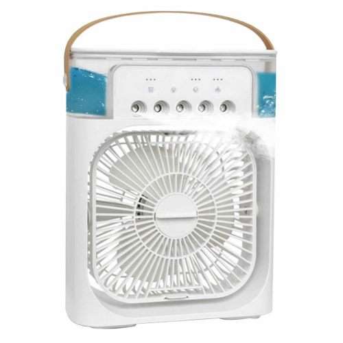 Air Conditioner Fan Plastic Misting Humidifier Fan Rechargeable Desktop Air