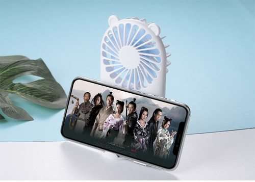 Handheld Fan Mini Fan, Adjustable Speed USB Rechargeable Eyelash Fan