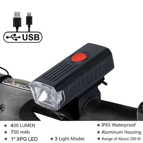 USB Rechargeable Bicycle Bicycle LED Hazard Light Waterproof