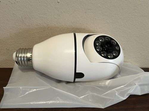 Light Bulb 360 Wi-Fi Panoramic Home HD Smart Security Camera