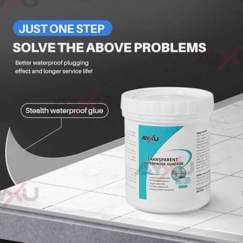 Transparent Waterproof Glue 300g With Brush For Leak-Proof Windows And Roof Leak-Proof