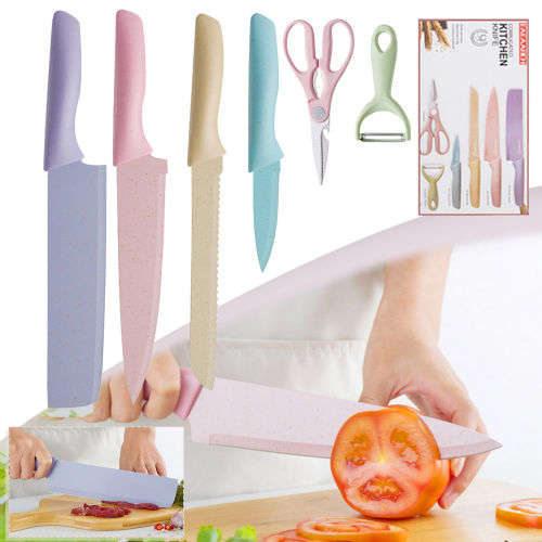 Kitchen Knives 6 PCS Cute Fruit Knife High Carbon Steel Kitchen Knife Set