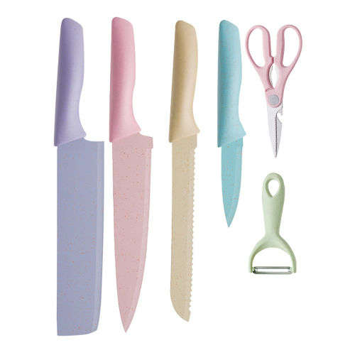 Kitchen Knives 6 PCS Cute Fruit Knife High Carbon Steel Kitchen Knife Set