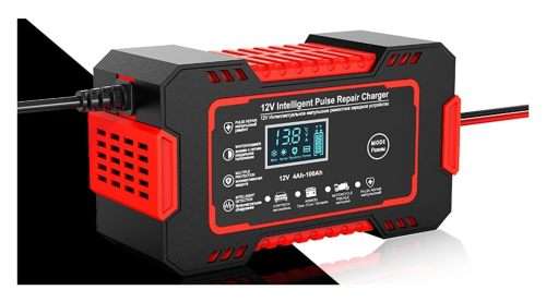 Car Battery Charger, LCD Display 12V 6A Automotive Battery Charger, 12V Battery Charger for Car